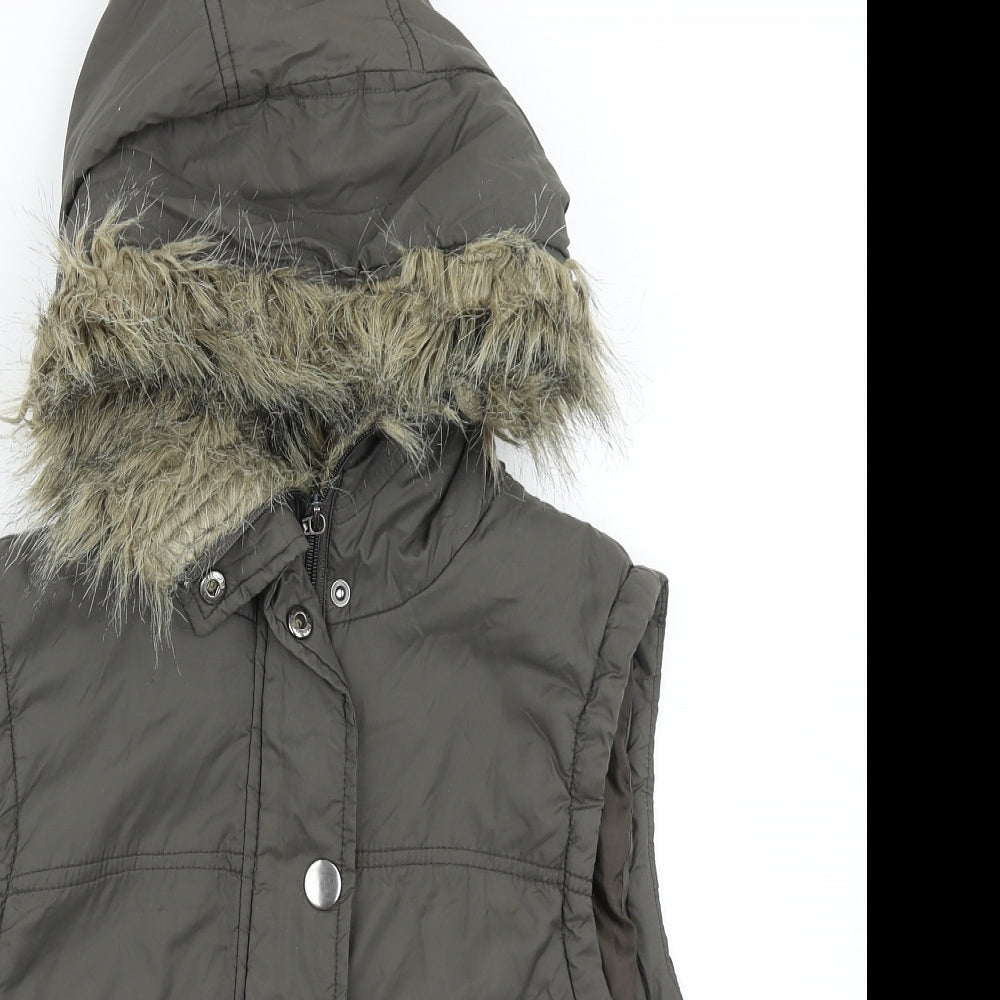 Denim Co Womens Green   Gilet Coat Size 14