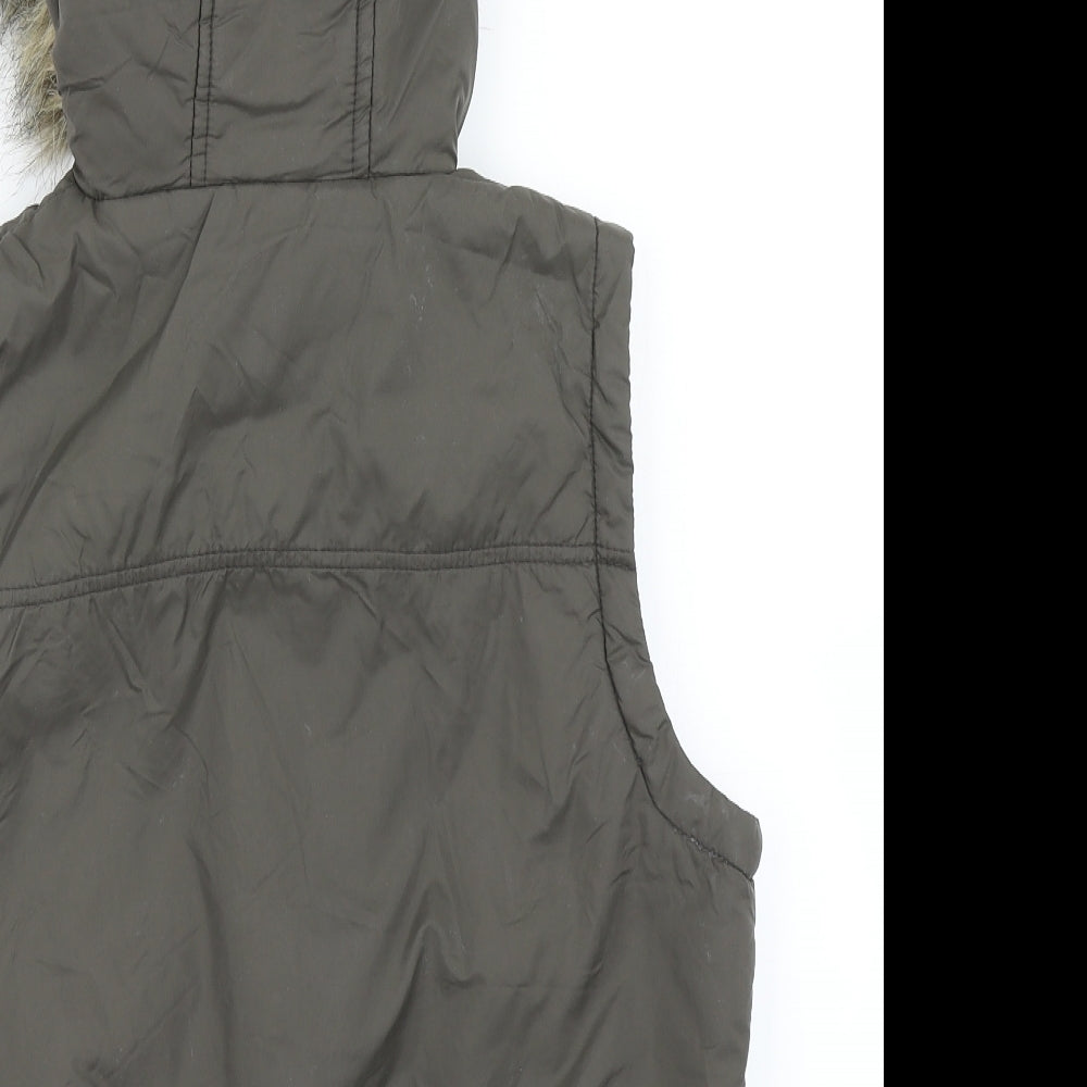 Denim Co Womens Green   Gilet Coat Size 14