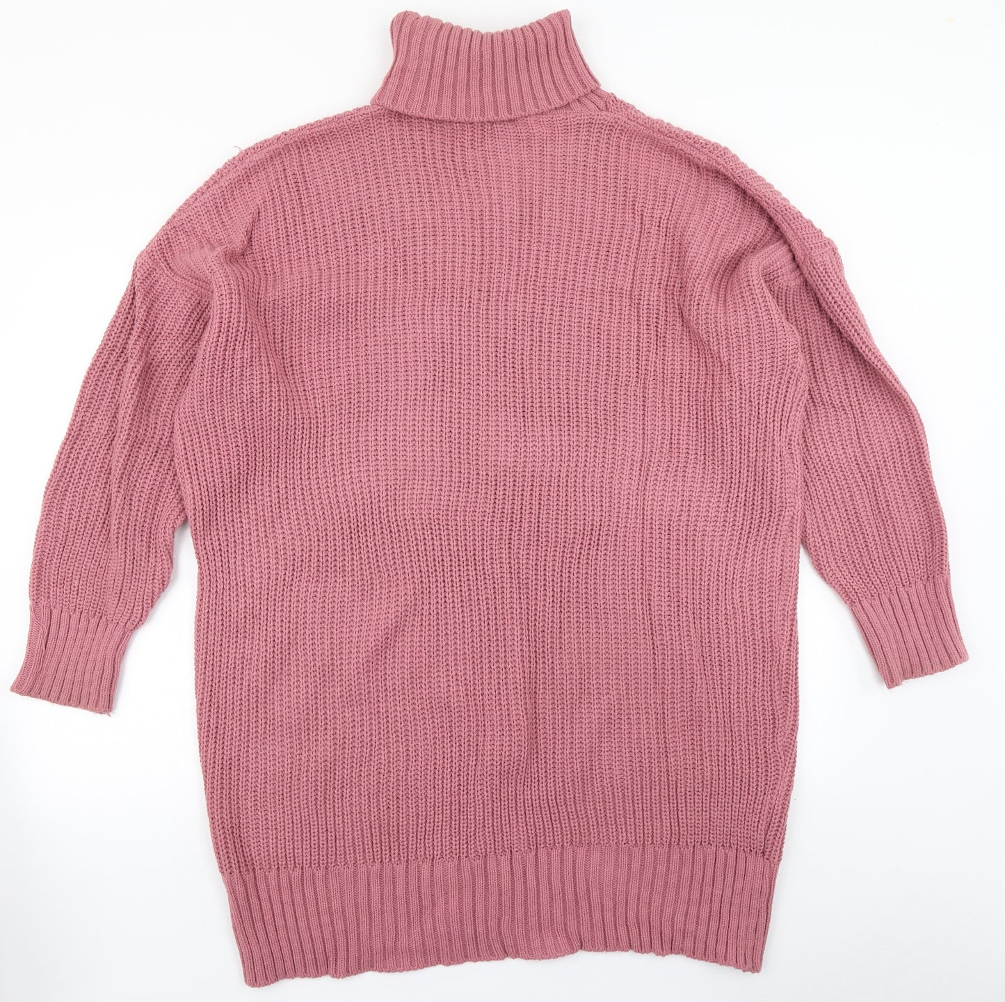 PRETTYLITTLETHING Womens Pink  Knit Jumper Dress  Size L