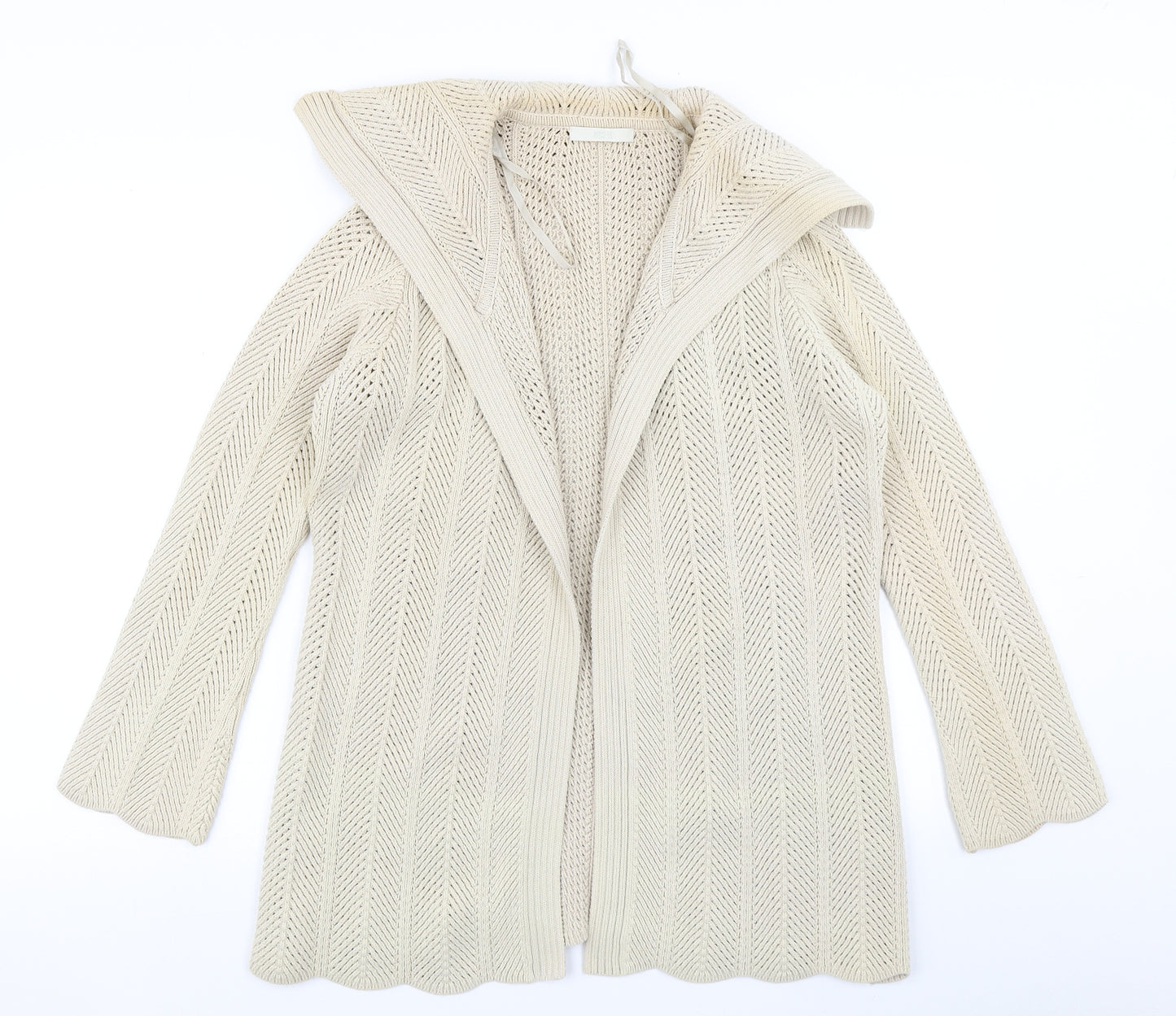 Marks & spencer Womens Brown  Knit Cardigan Jumper Size 12