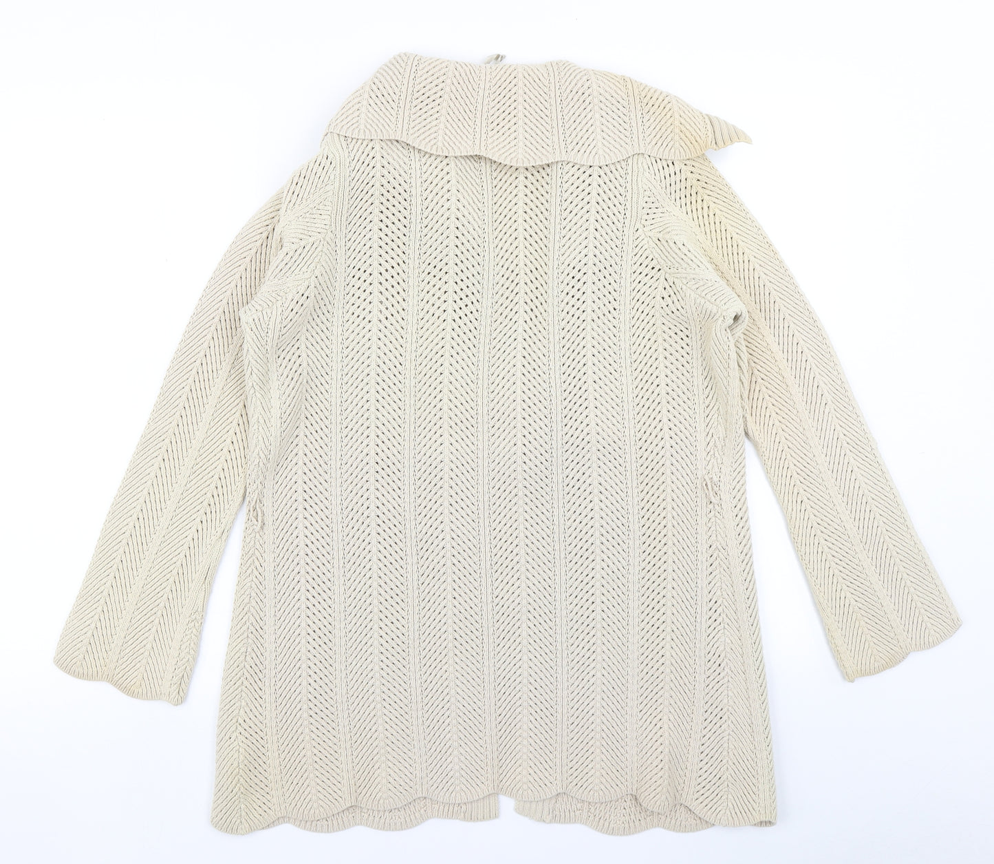 Marks & spencer Womens Brown  Knit Cardigan Jumper Size 12
