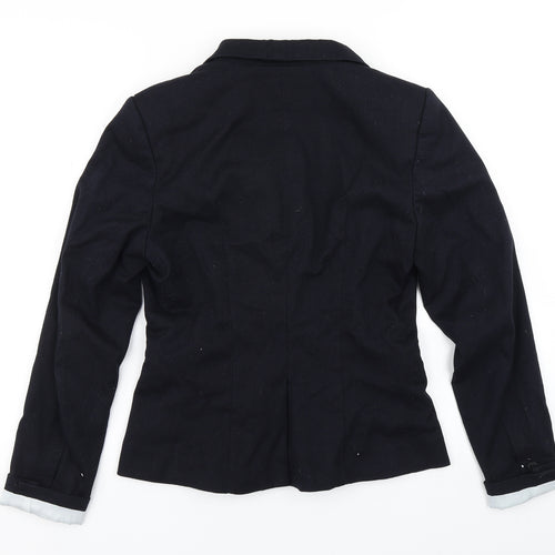 H&M Womens Blue   Jacket Blazer Size 8