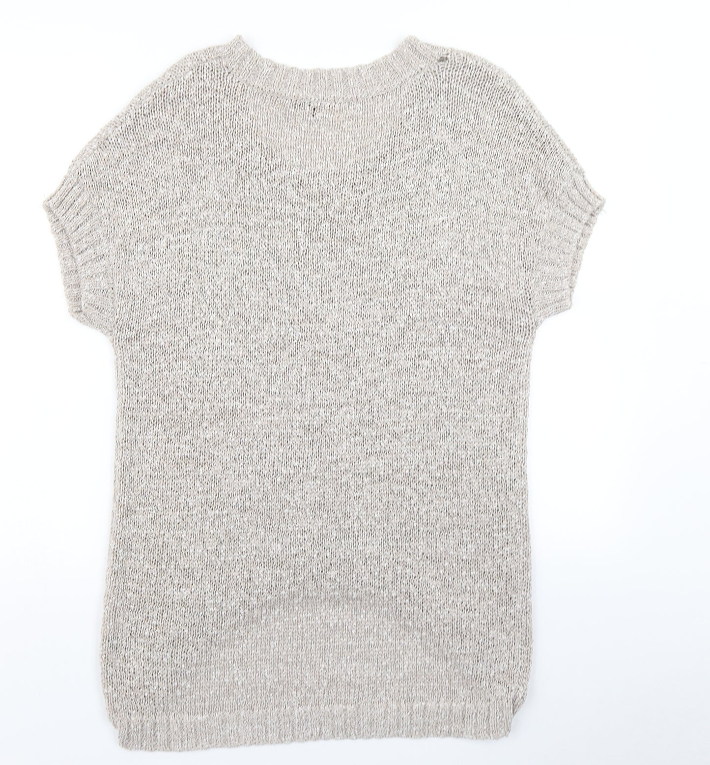 Mystic Womens Beige  Knit Pullover Jumper Size M