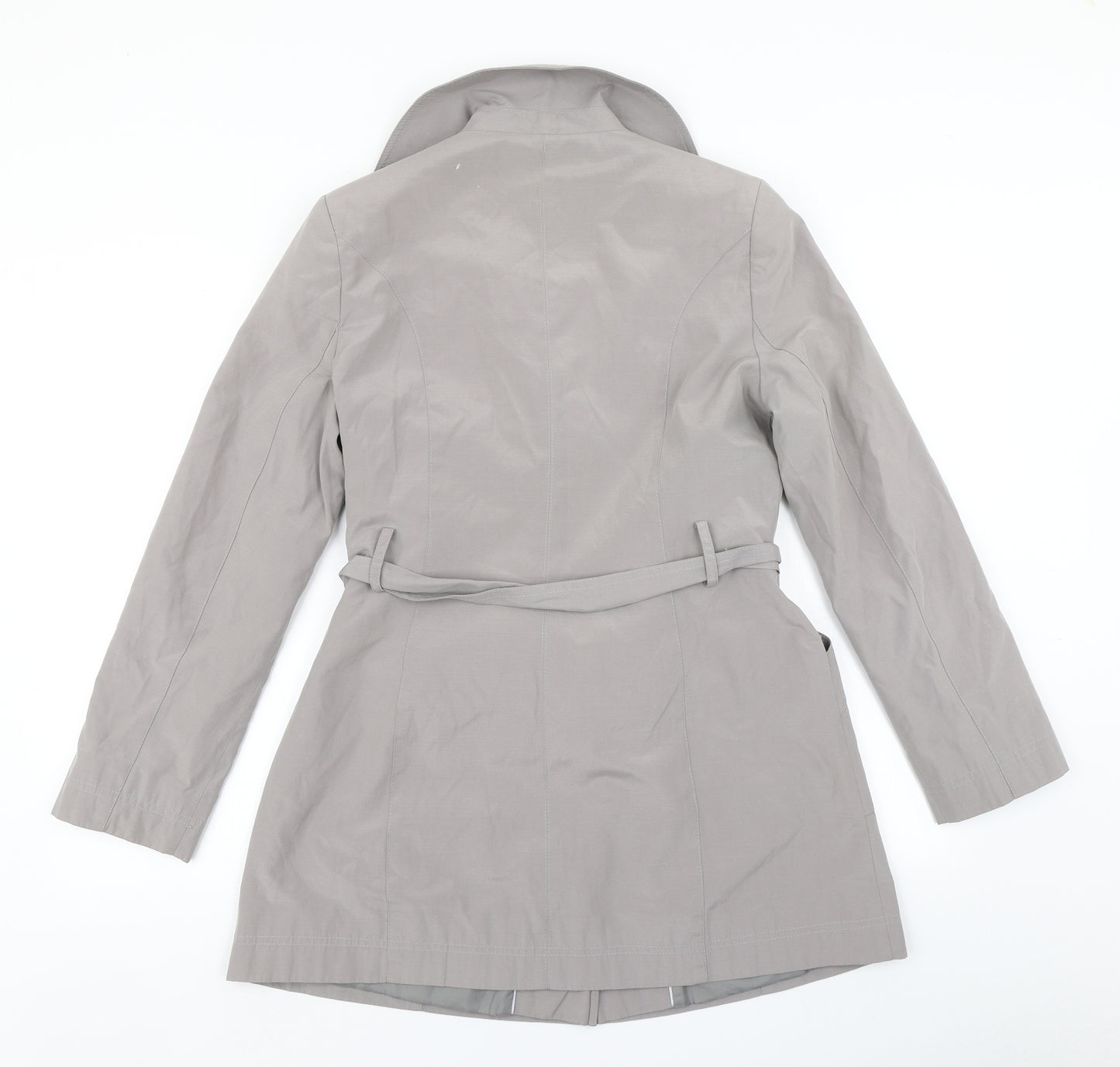 BHS Womens Grey   Overcoat Coat Size 10