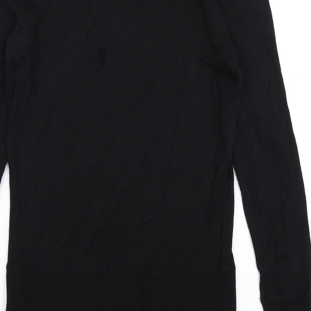 H&M Womens Black  Knit Pullover Jumper Size M