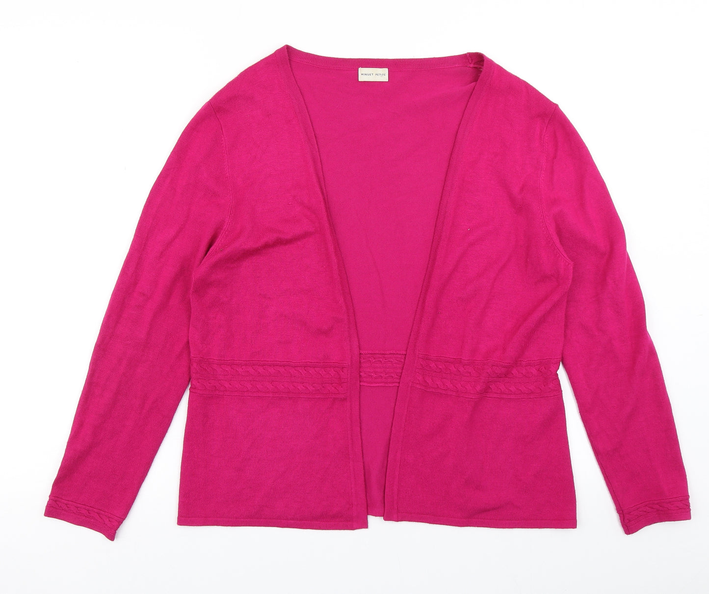Minuet Womens Pink   Cardigan Jumper Size M