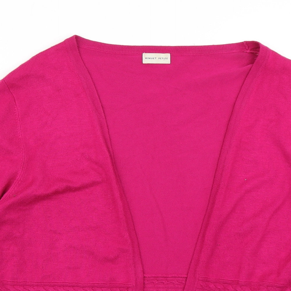 Minuet Womens Pink   Cardigan Jumper Size M