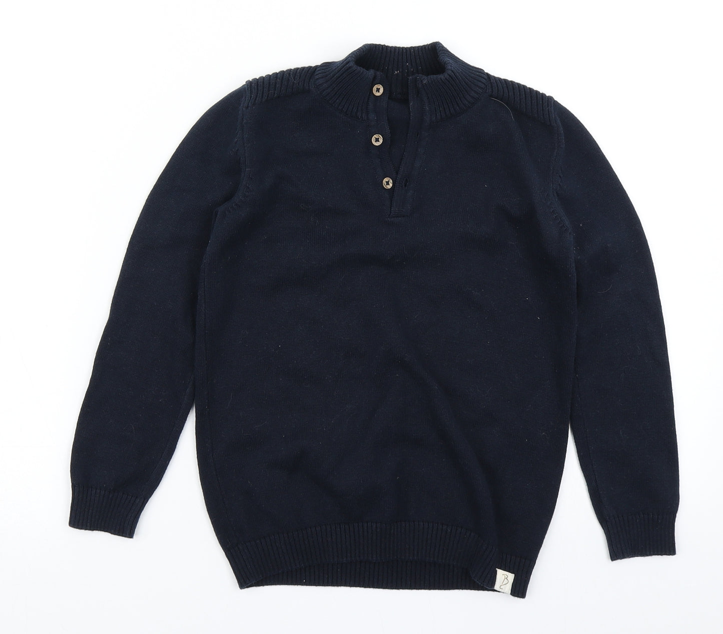George Boys Blue  Knit Pullover Jumper Size 6-7 Years  - Billy Faiers