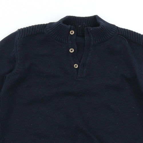 George Boys Blue  Knit Pullover Jumper Size 6-7 Years  - Billy Faiers