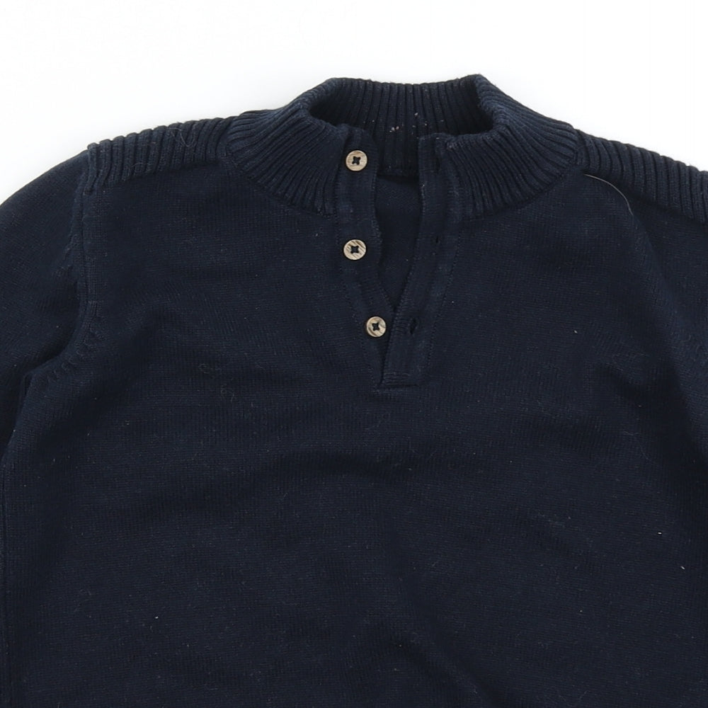 George Boys Blue  Knit Pullover Jumper Size 6-7 Years  - Billy Faiers