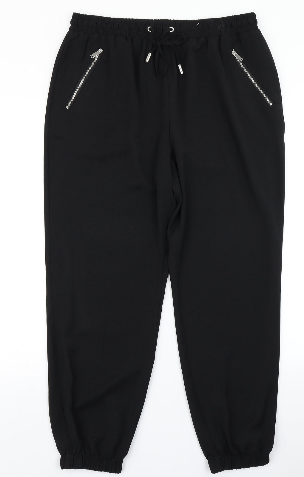 Papaya Womens Black   Harem Trousers Size 14 L26 in