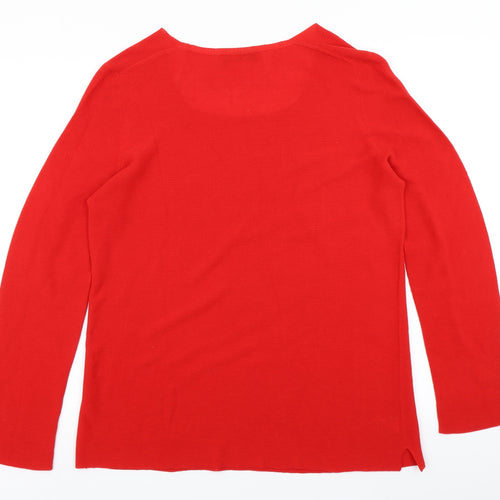 Hawico Womens Red   Basic T-Shirt Size XL