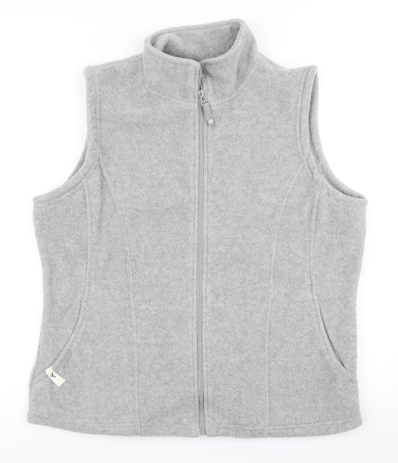 M&Co Womens Grey  Fleece Gilet Jacket Size 18