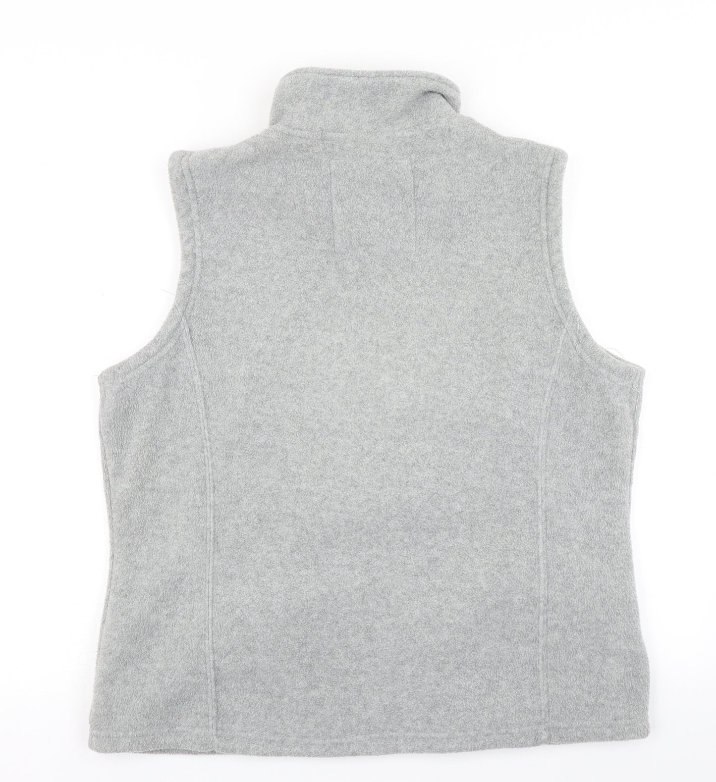 M&Co Womens Grey  Fleece Gilet Jacket Size 18