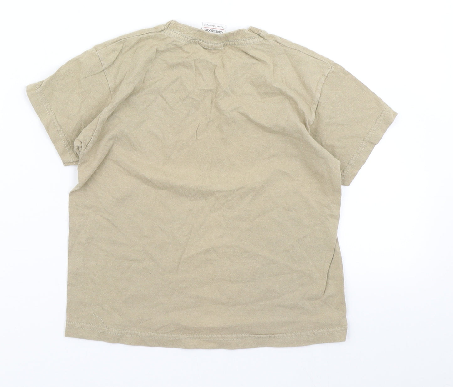 Fruit of the Loom Boys Brown   Basic T-Shirt Size 3-4 Years