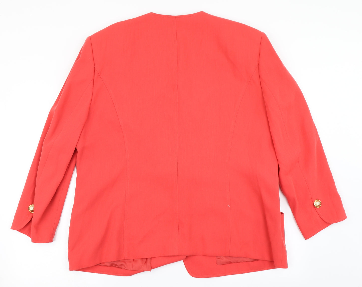 Hardob Womens Orange   Jacket Blazer Size 18
