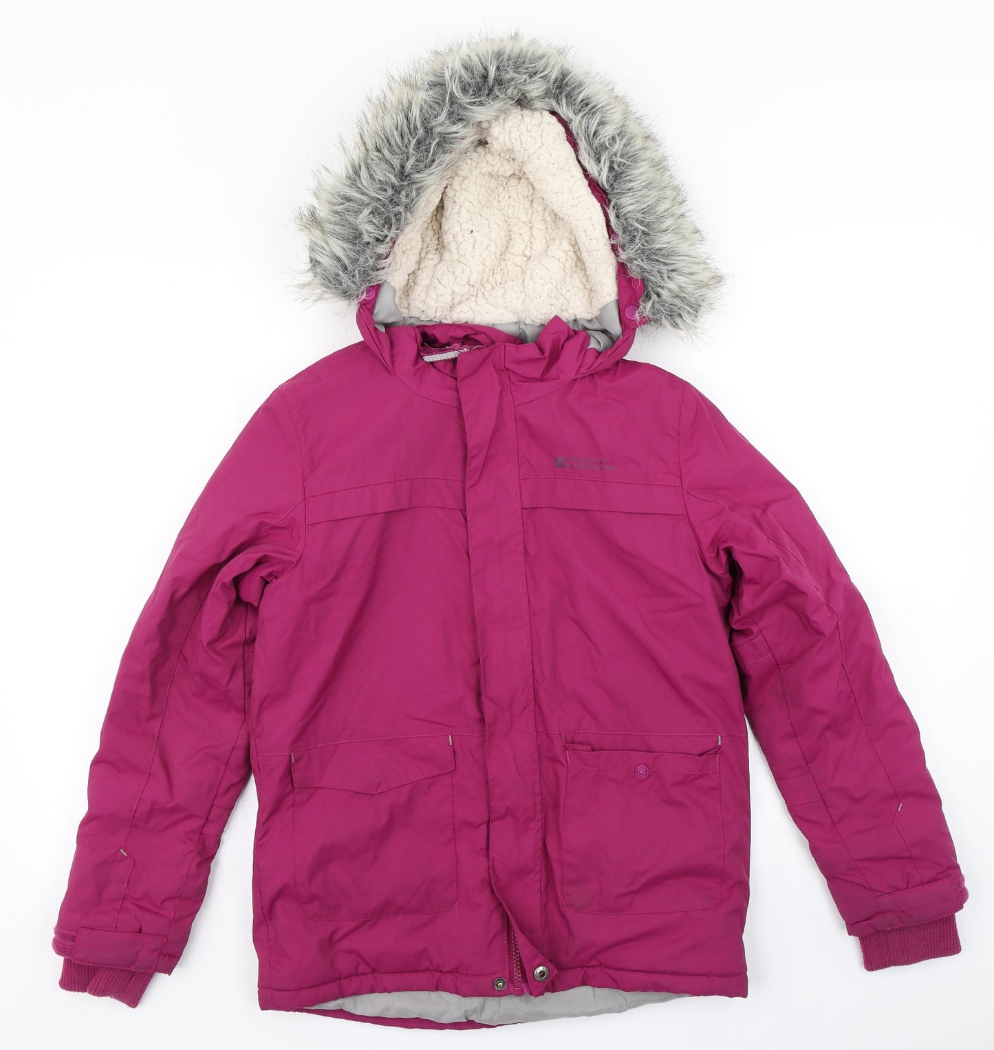 Mountain Warehouse Girls Orange   Parka Coat Size 9-10 Years