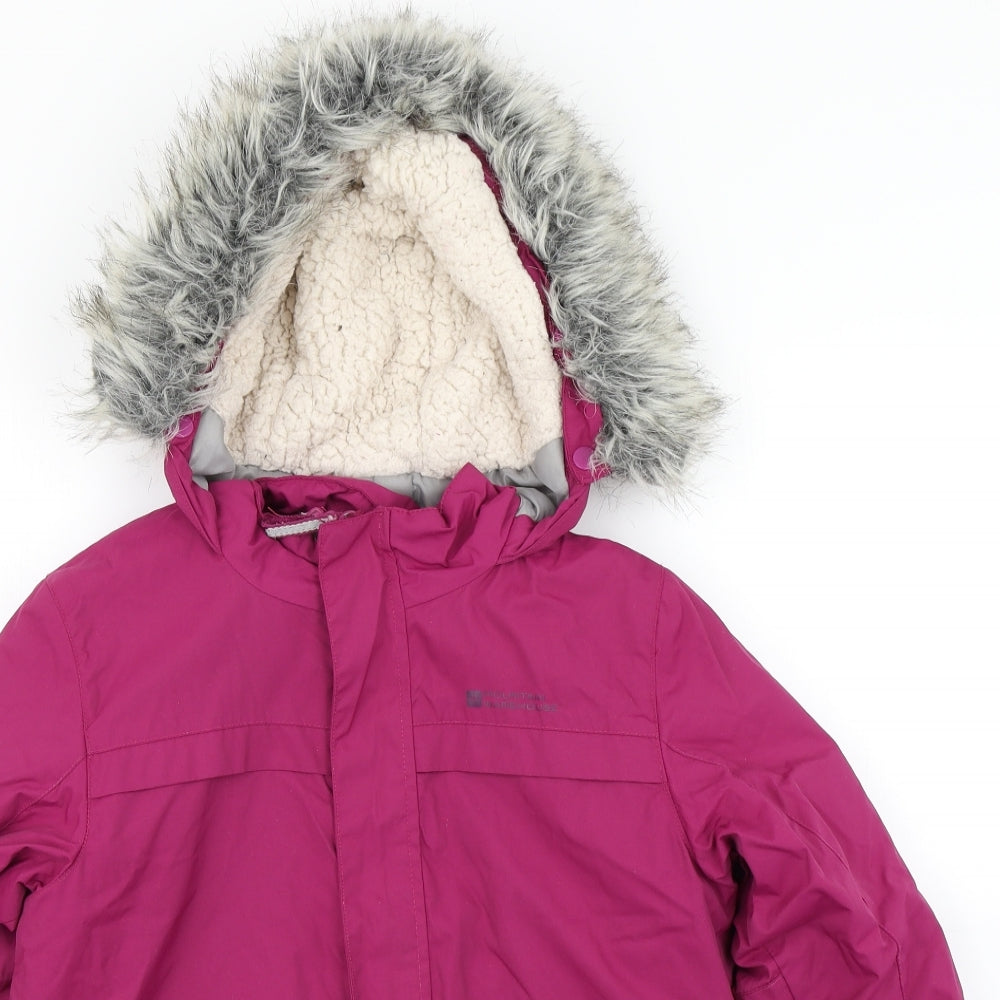 Mountain Warehouse Girls Orange   Parka Coat Size 9-10 Years