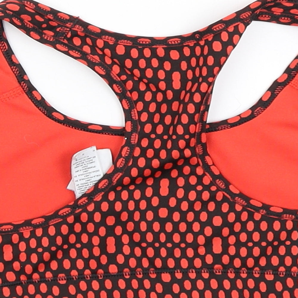 Nike Womens Red Polka Dot  Cropped Tank Size M  - Dri fit