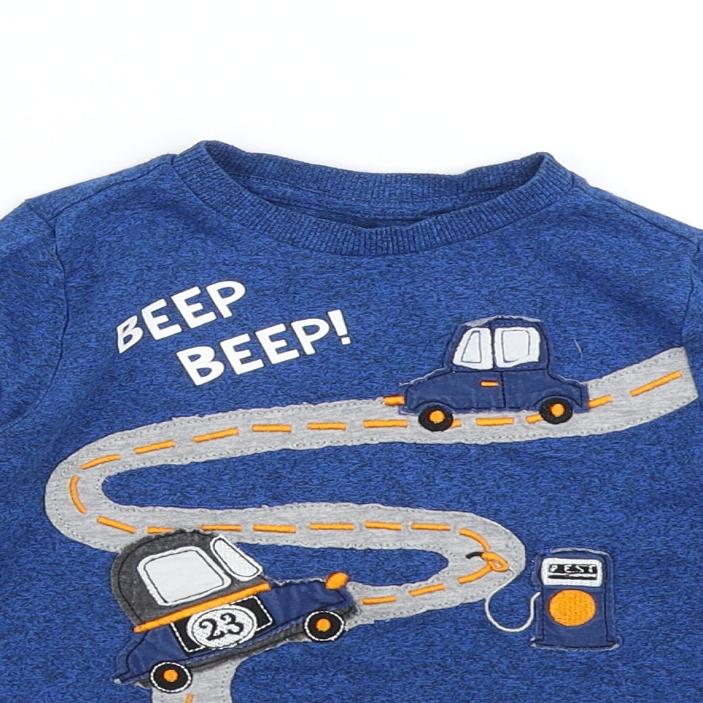 F&F Boys Blue   Basic T-Shirt Size 18-24 Months