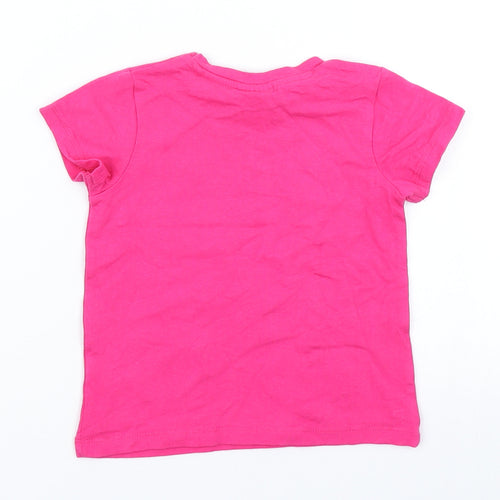 Matalan Girls Pink   Basic T-Shirt Size 12 Months  - Peppa pig