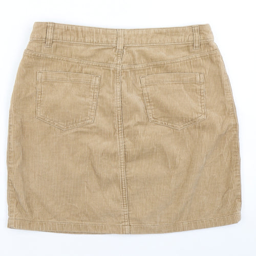 TU Womens Brown  Corduroy A-Line Skirt Size 12