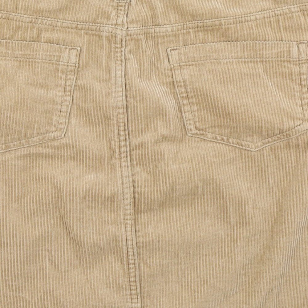 TU Womens Brown  Corduroy A-Line Skirt Size 12