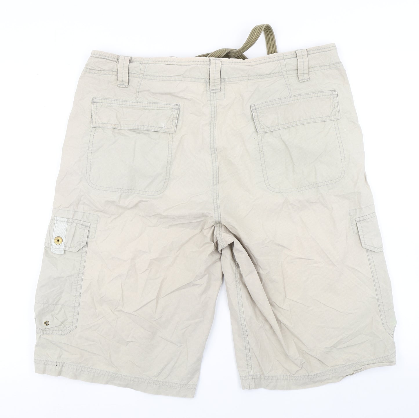 Denim 73 Mens Brown   Cargo Shorts Size 36 in