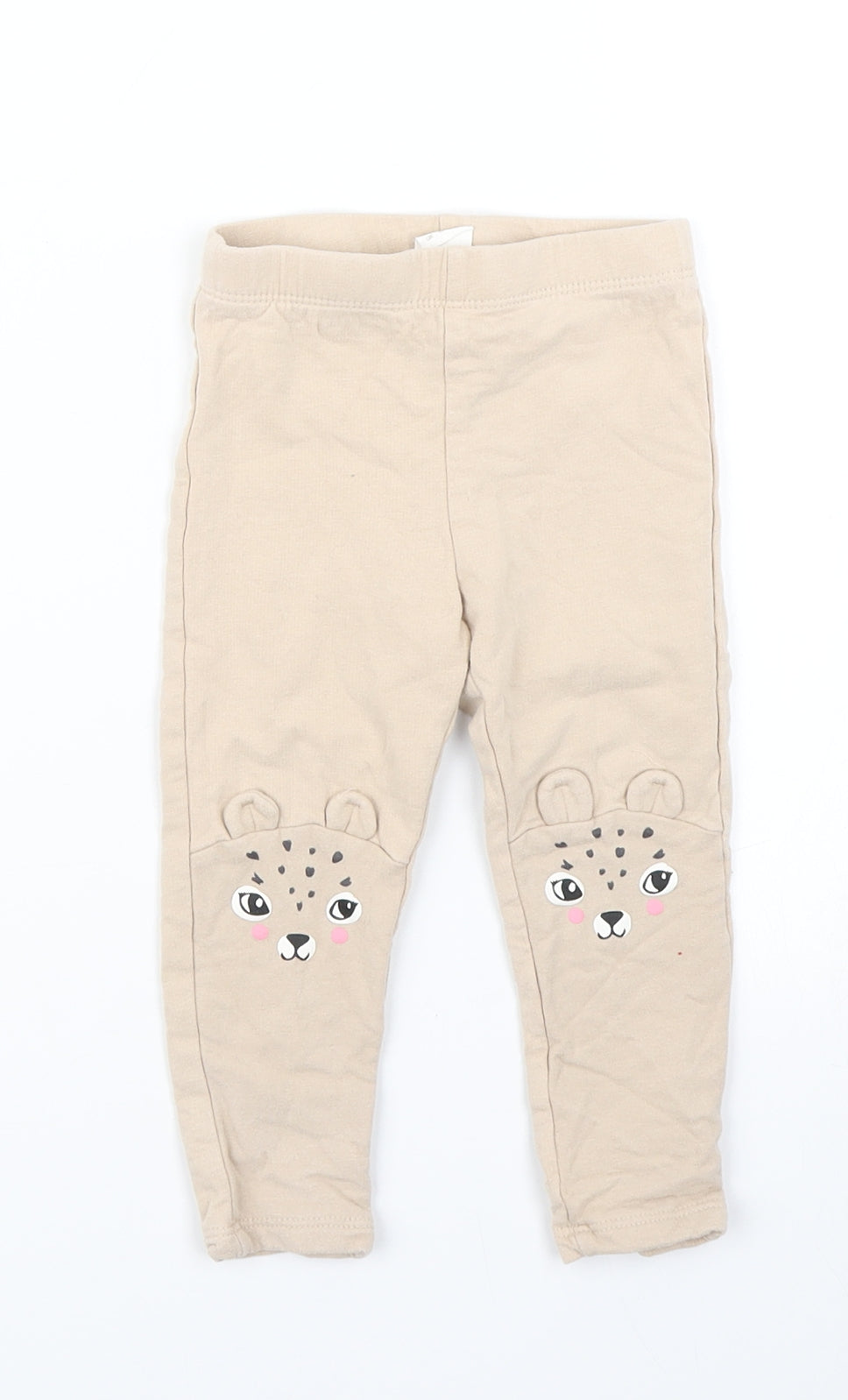 H&M Girls Brown   Jogger Trousers Size 12-18 Months