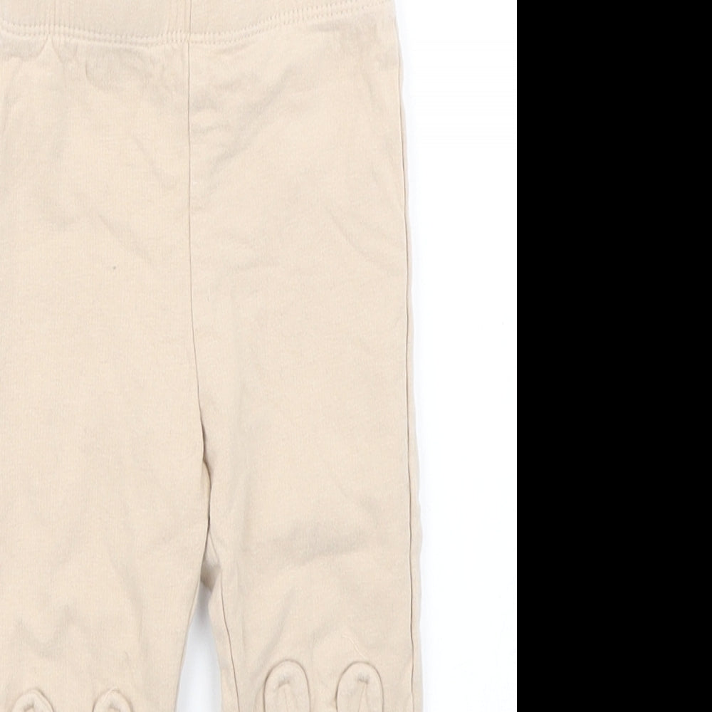 H&M Girls Brown   Jogger Trousers Size 12-18 Months