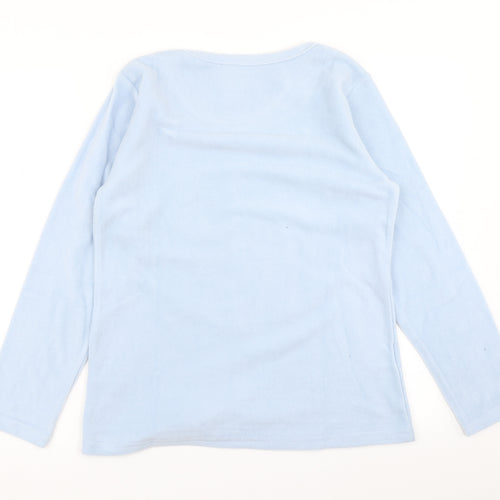 Love To Dream Womens Blue Solid  Top Pyjama Top Size 8