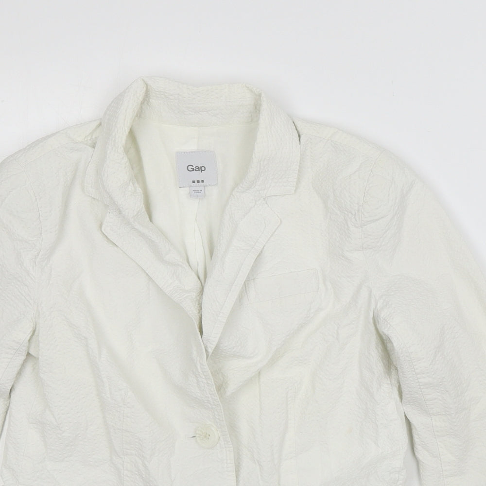 Gap Womens White   Jacket Blazer Size XS