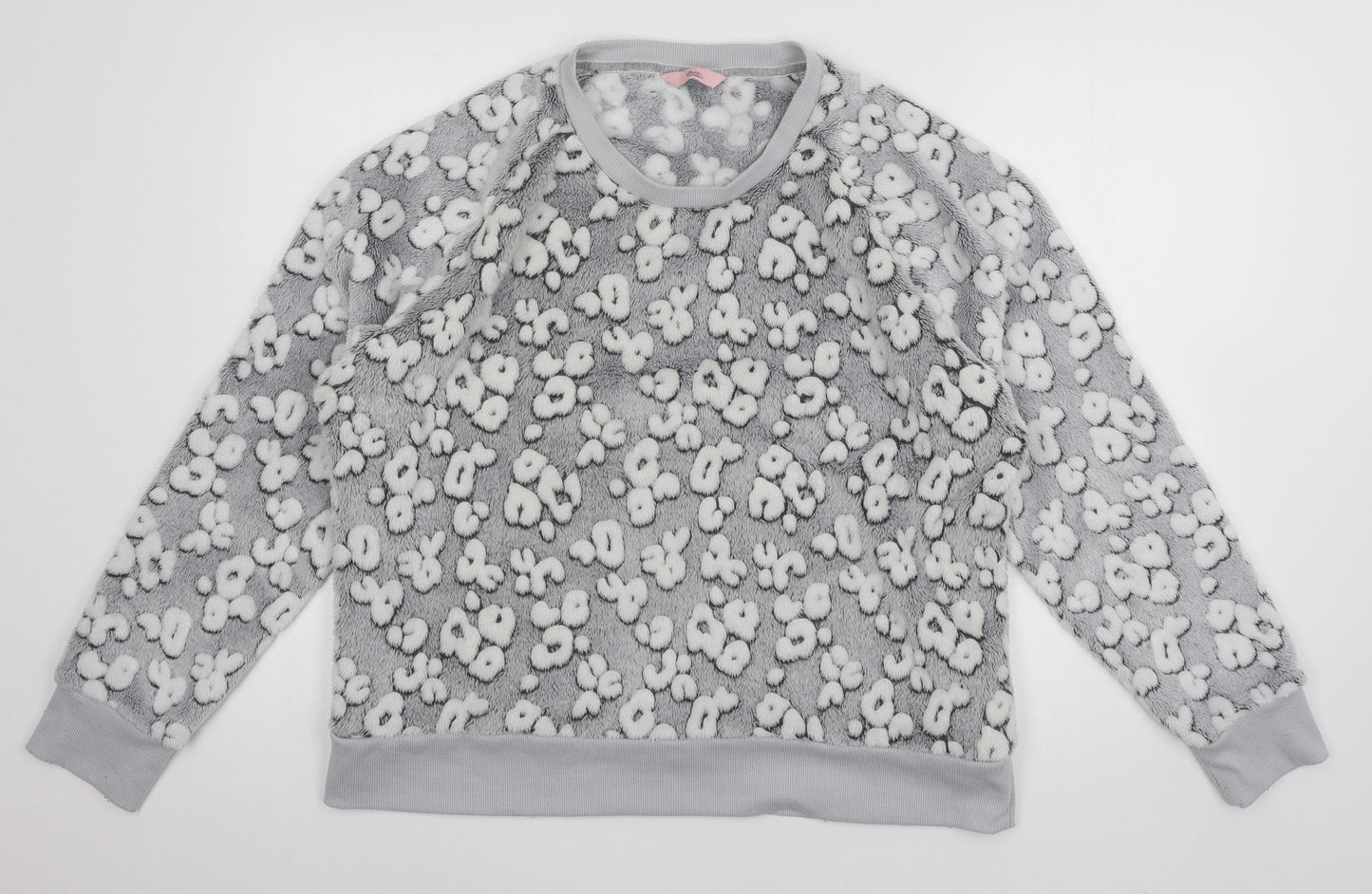 Boux Avenue Womens Grey  Microfibre Top Pyjama Top Size L