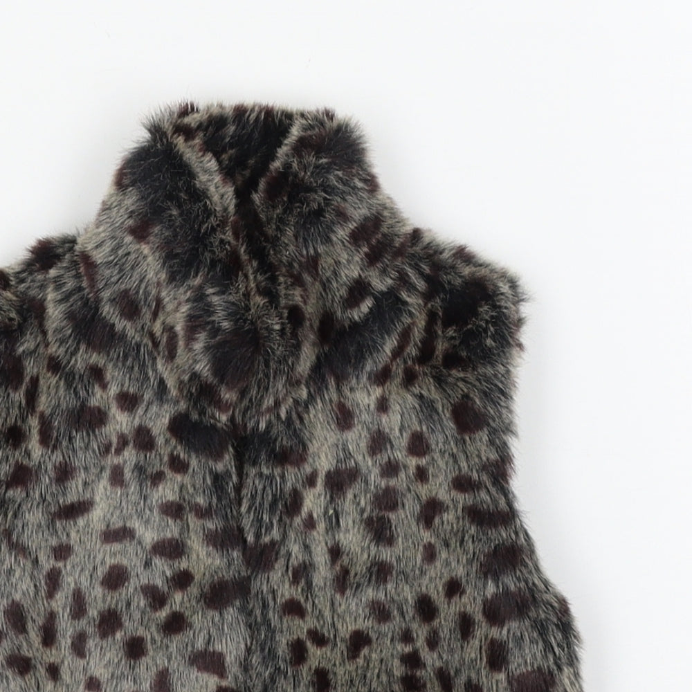 Young Dimension Girls Grey Animal Print  Jacket  Size 2-3 Years