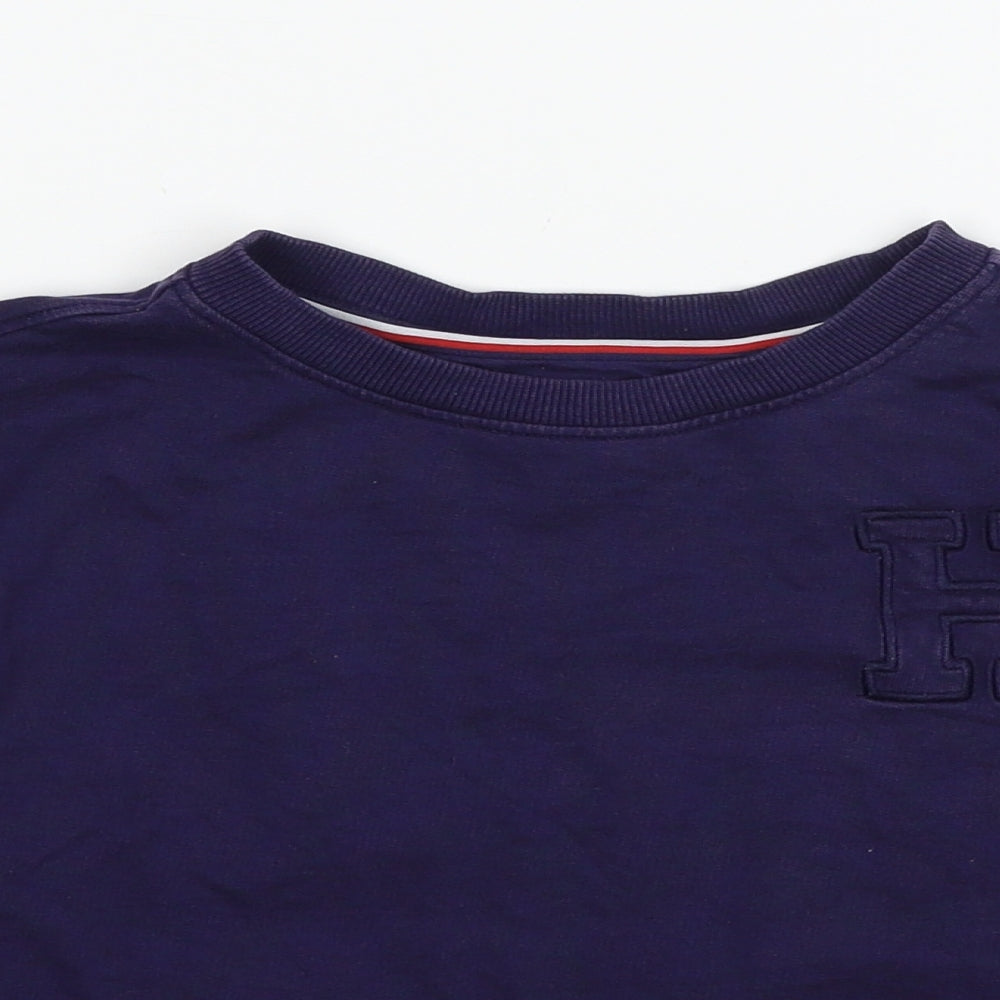 Tommy Hilfiger Boys Blue  Jersey Pullover Sweatshirt Size 6-7 Years