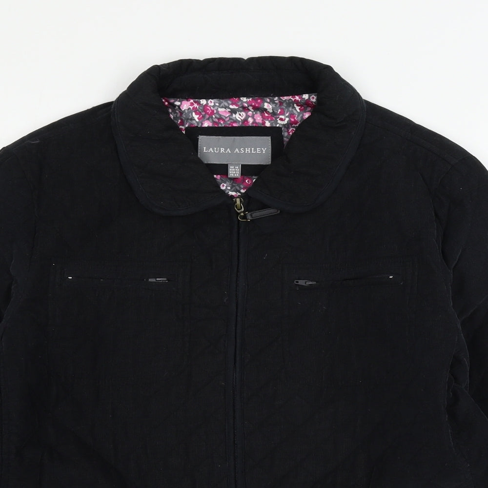 Laura Ashley Womens Black   Jacket  Size 16