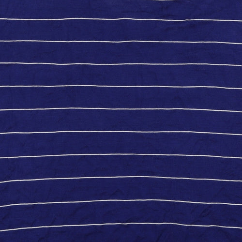 George Womens Blue Striped Knit Pullover Jumper Size 16