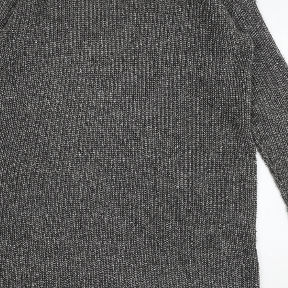 Marks and Spencer Womens Grey  Knit Cardigan Jumper Size 14