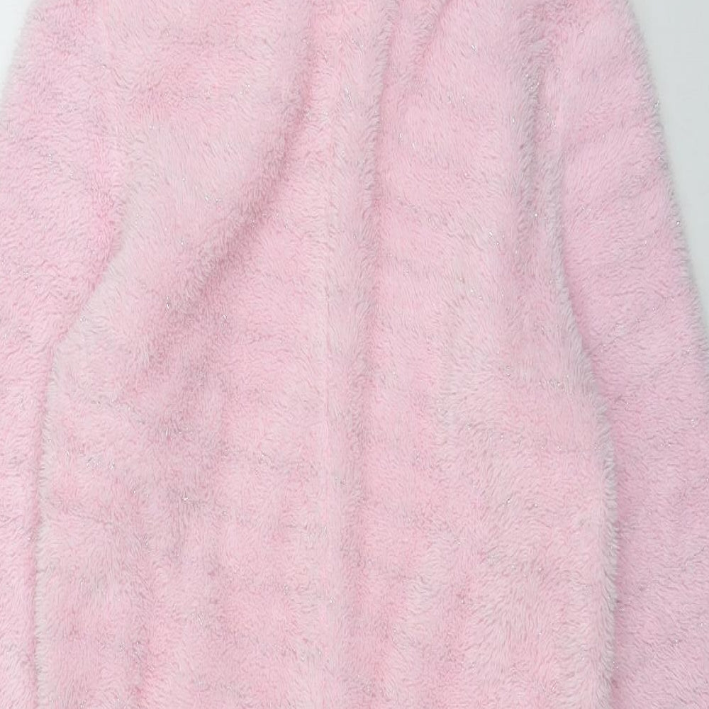TU Girls Pink Geometric Microfibre Top One Piece Size 10-11 Years