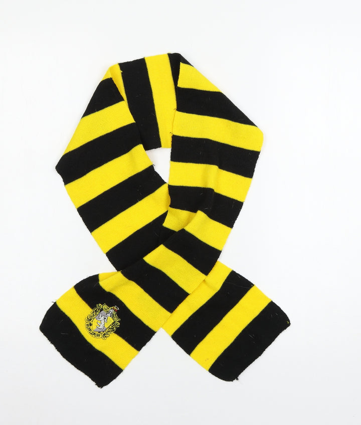 Preworn Girls Yellow Striped Knit Rectangle Scarf Scarves & Wraps One Size - Hufflepuff Harry Potter