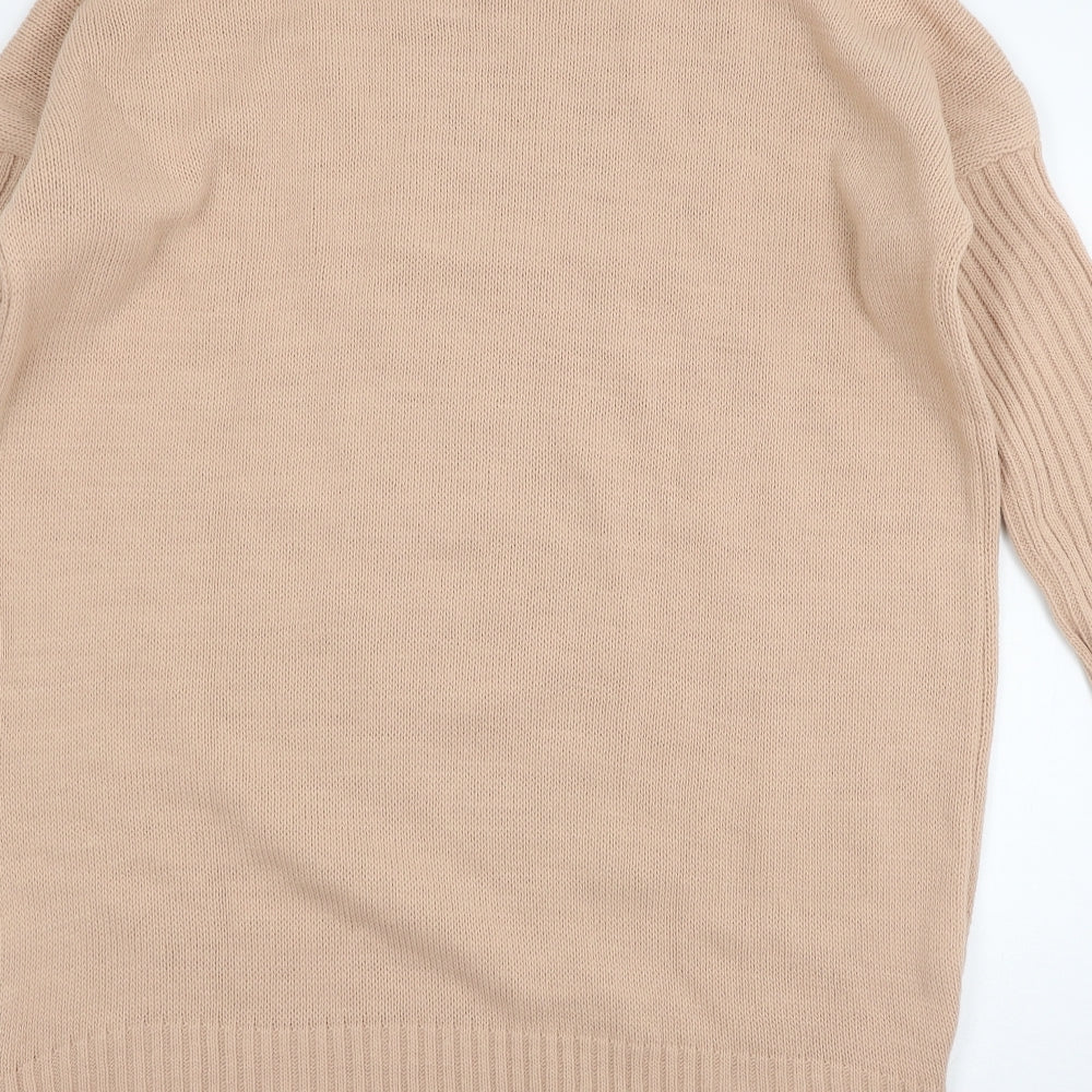 Preworn Womens Pink  Knit Pullover Jumper Size 24