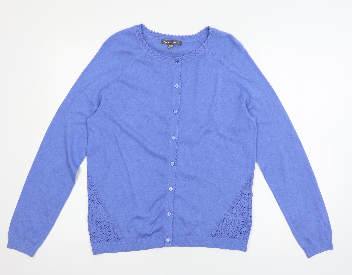 Laura Ashley Womens Blue   Cardigan Jumper Size 12