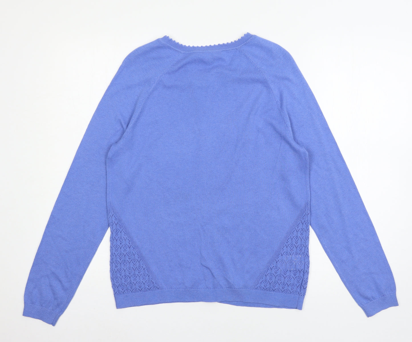 Laura Ashley Womens Blue   Cardigan Jumper Size 12