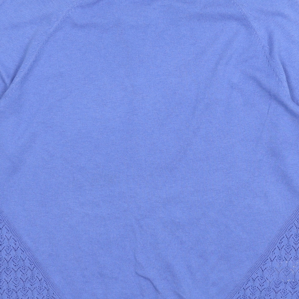 Laura Ashley Womens Blue   Cardigan Jumper Size 12
