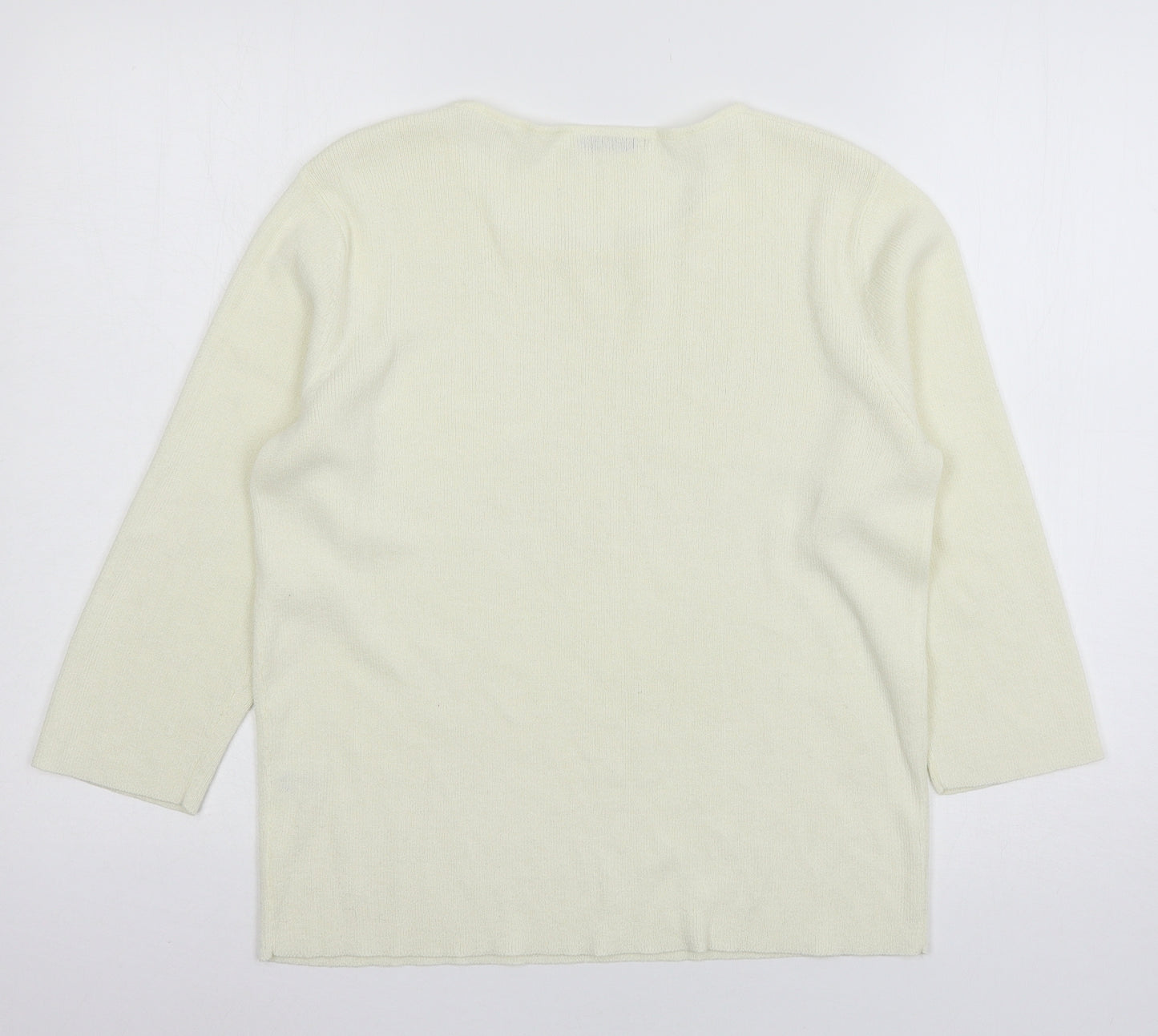 Berkertex Womens Ivory  Knit Pullover Jumper Size 14