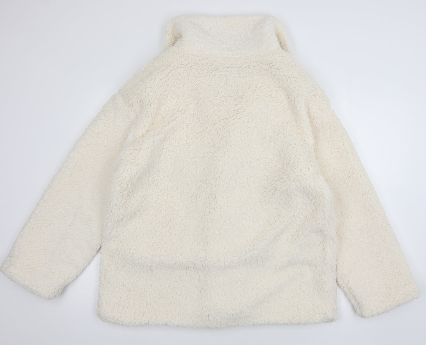 SheIn Womens Ivory   Pea Coat Coat Size L