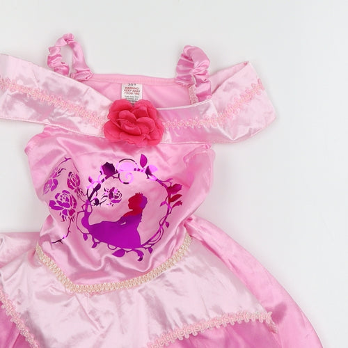 B&M Girls Pink   Fit & Flare  Size 3-4 Years  - princess fancy dress