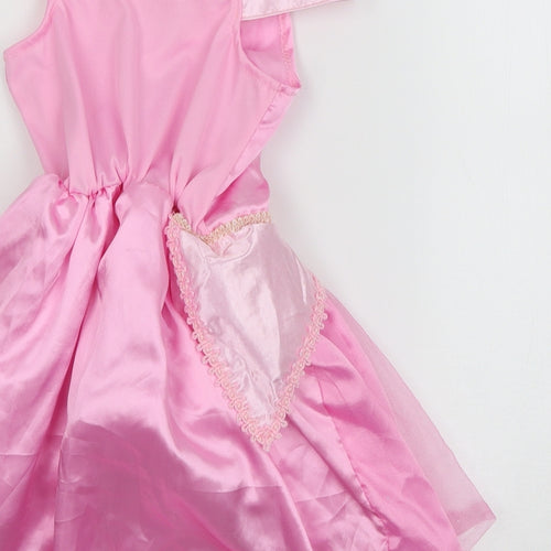 B&M Girls Pink   Fit & Flare  Size 3-4 Years  - princess fancy dress