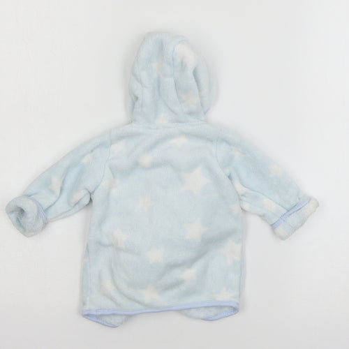Peacocks Boys Blue Geometric Microfibre Cami Robe Size 0-3 Months
