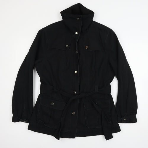 BHS Womens Black  Denim Jacket  Size 14